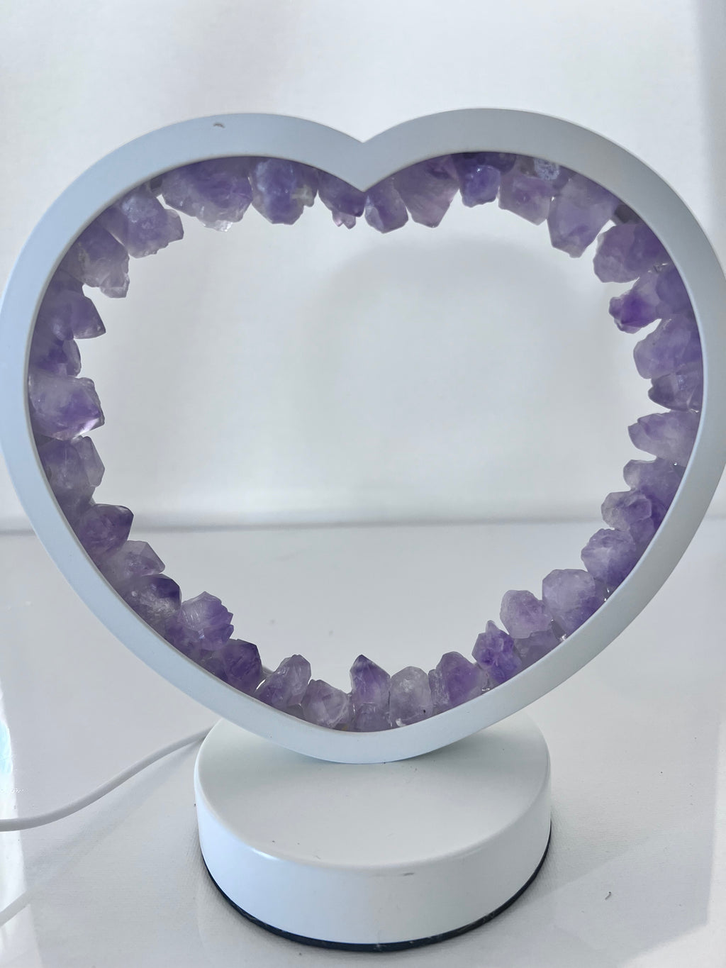 The Crystal Healing Light Heart LED Lamps for Enhanced Well-Being