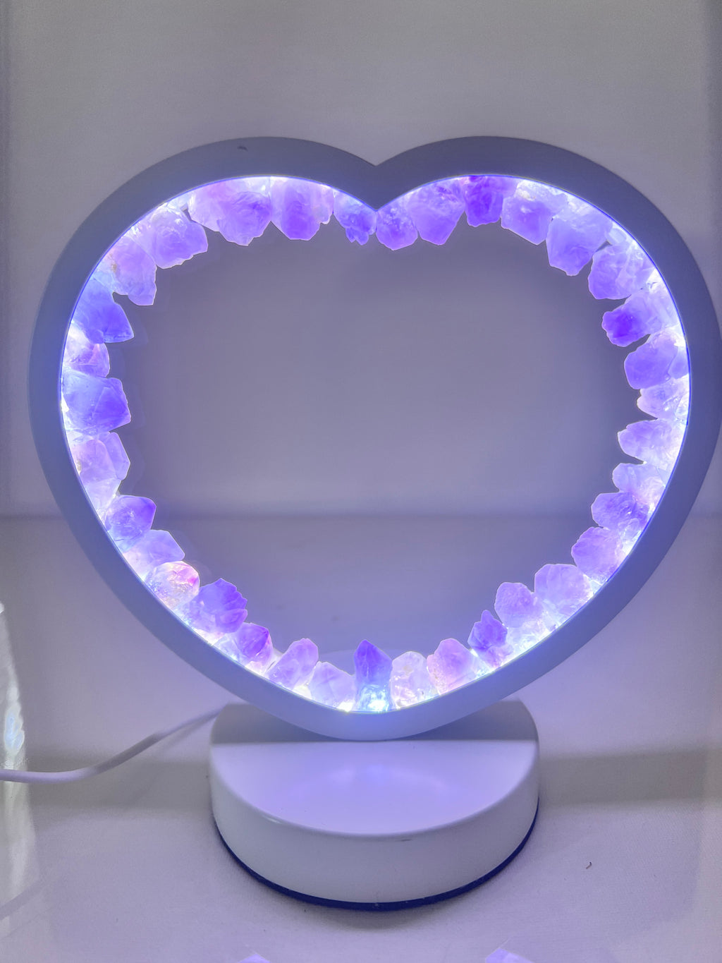 The Crystal Healing Light Heart LED Lamps for Enhanced Well-Being