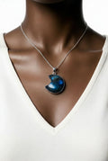 Labradorite Moon Necklace – Enchanting Gemstone Jewelry for Positive Energy and Intuition