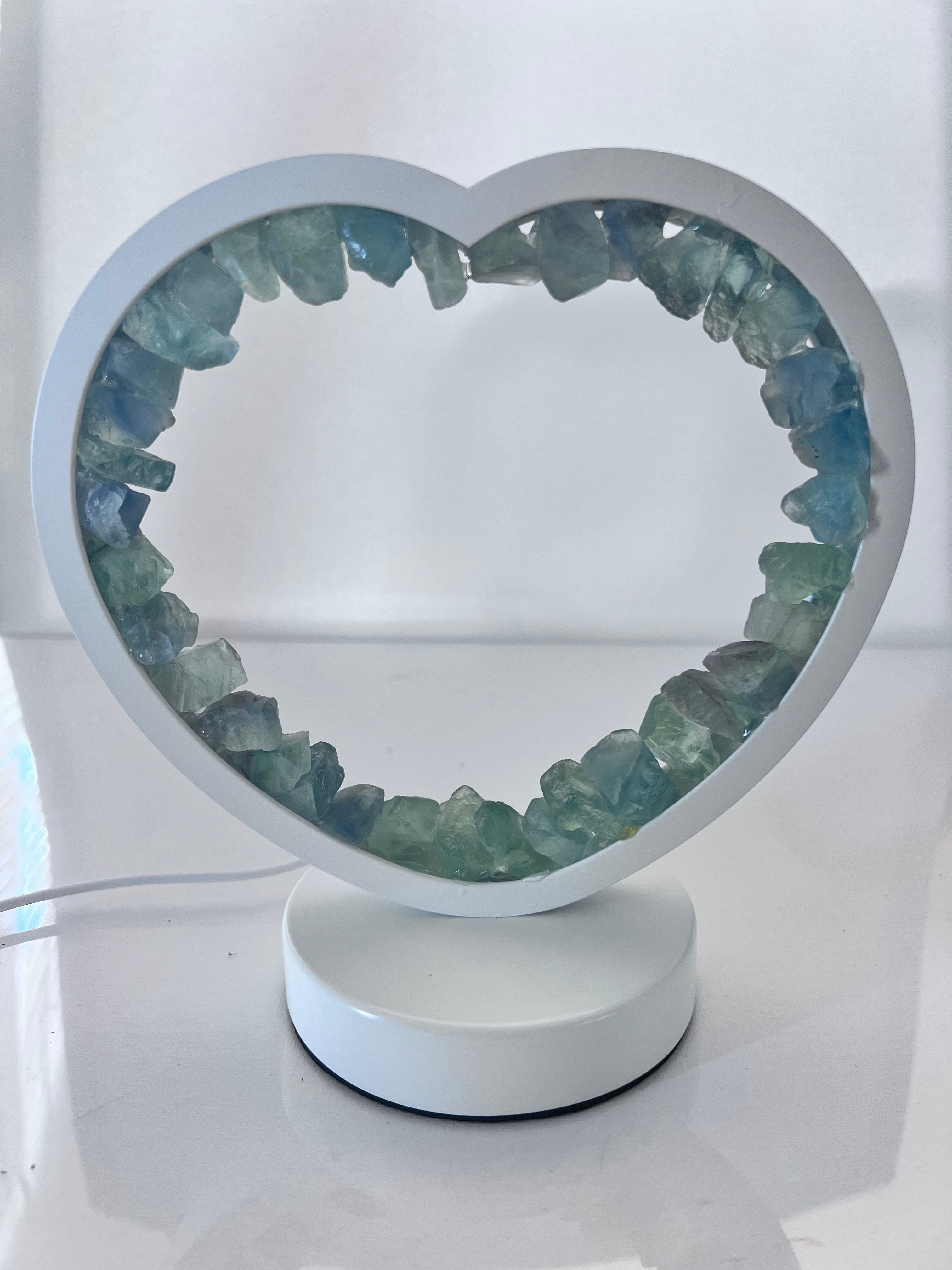 The Crystal Healing Light Heart LED Lamps for Enhanced Well-Being