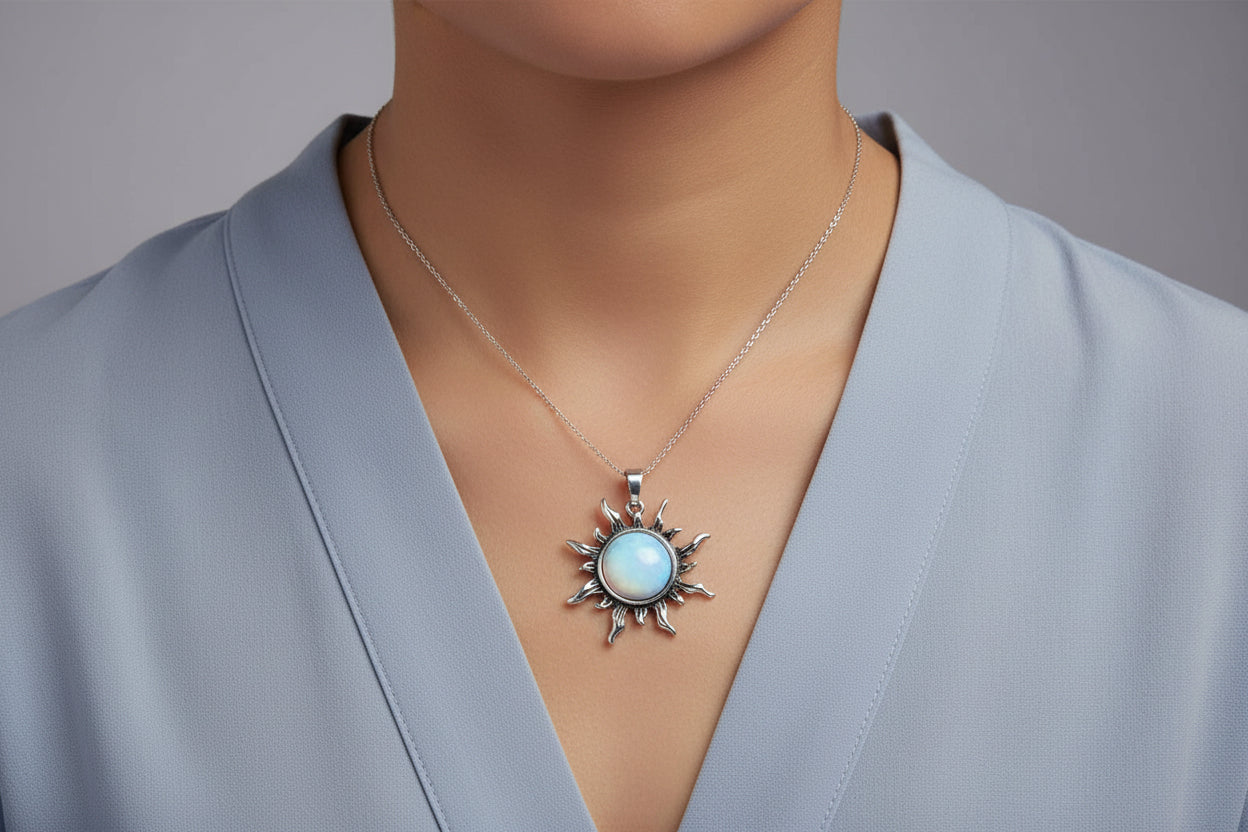Crystal Sun Necklaces for Radiant Style and Energy