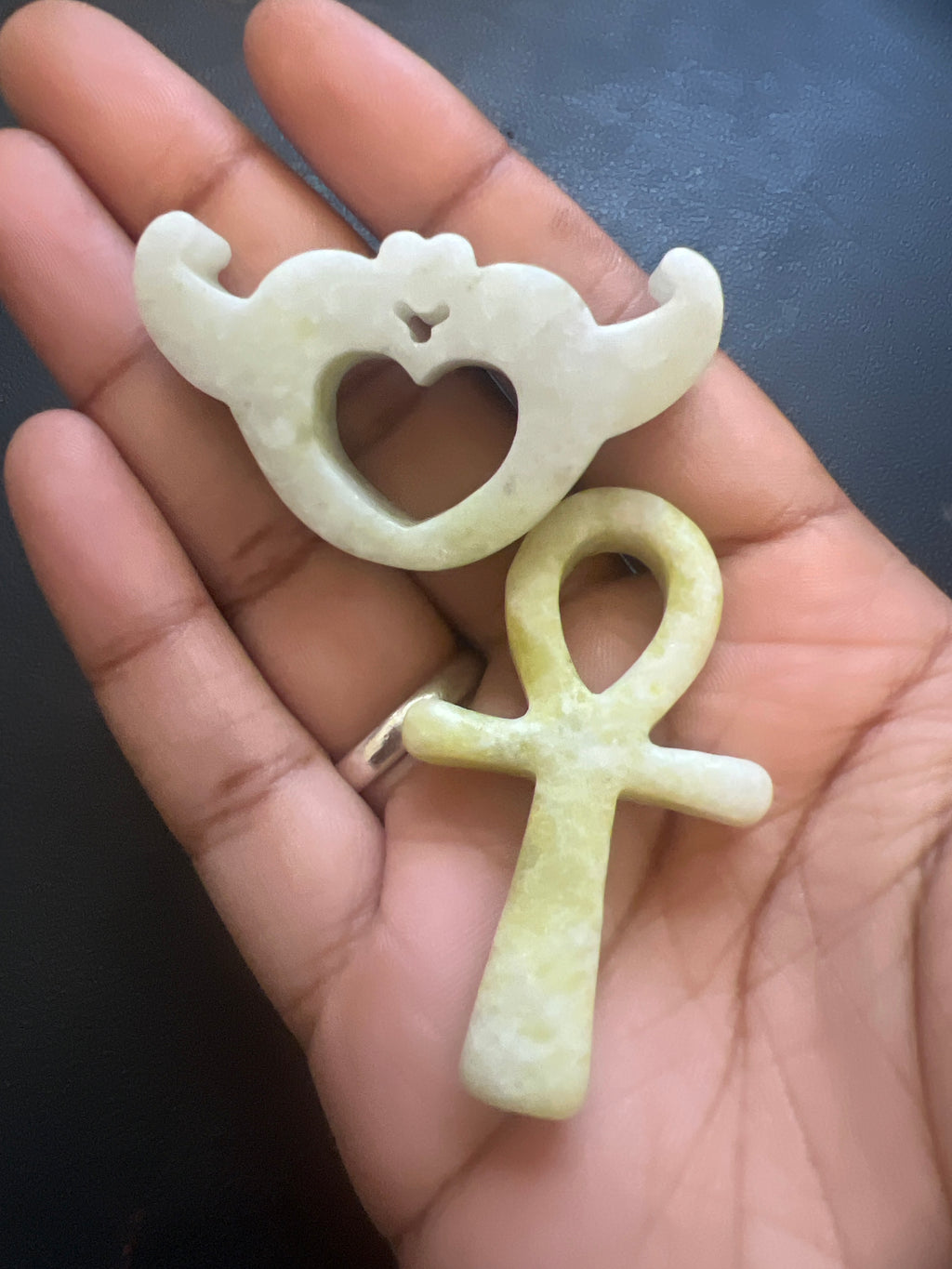 Jade Egyptian Ankh Pendant - Unique Spiritual Jewelry for Protection and Harmony