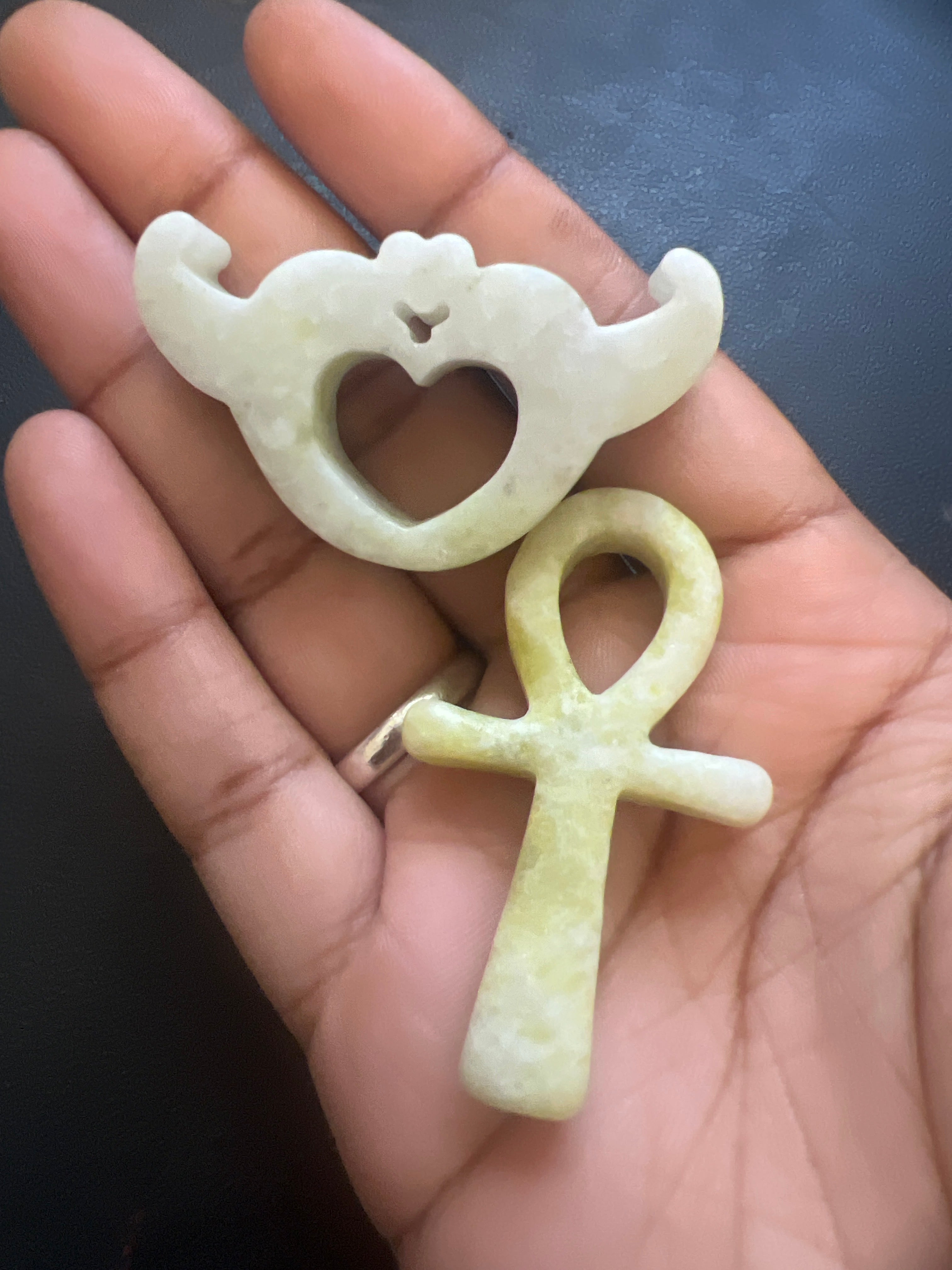 Jade Egyptian Ankh Pendant - Unique Spiritual Jewelry for Protection and Harmony