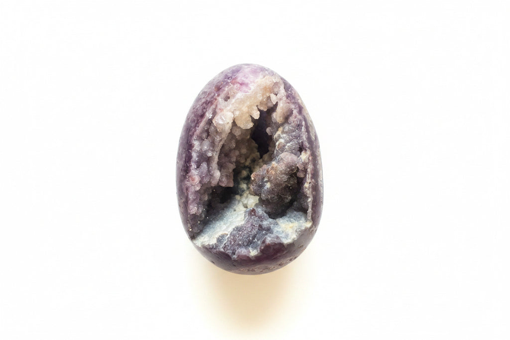 Amethyst Geode Egg for Healing and Decor