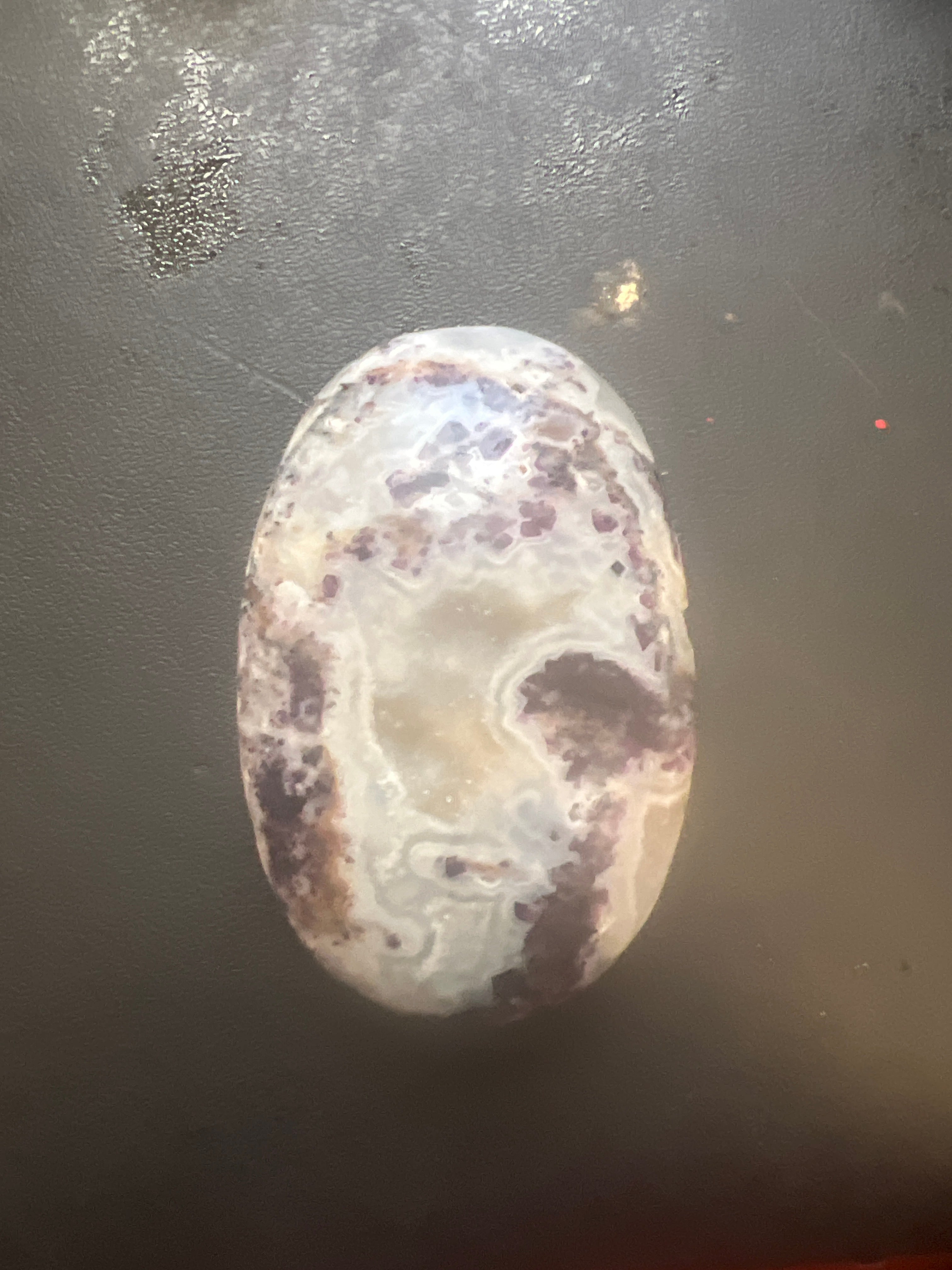 Amethyst Palm Stone for Healing and Meditation