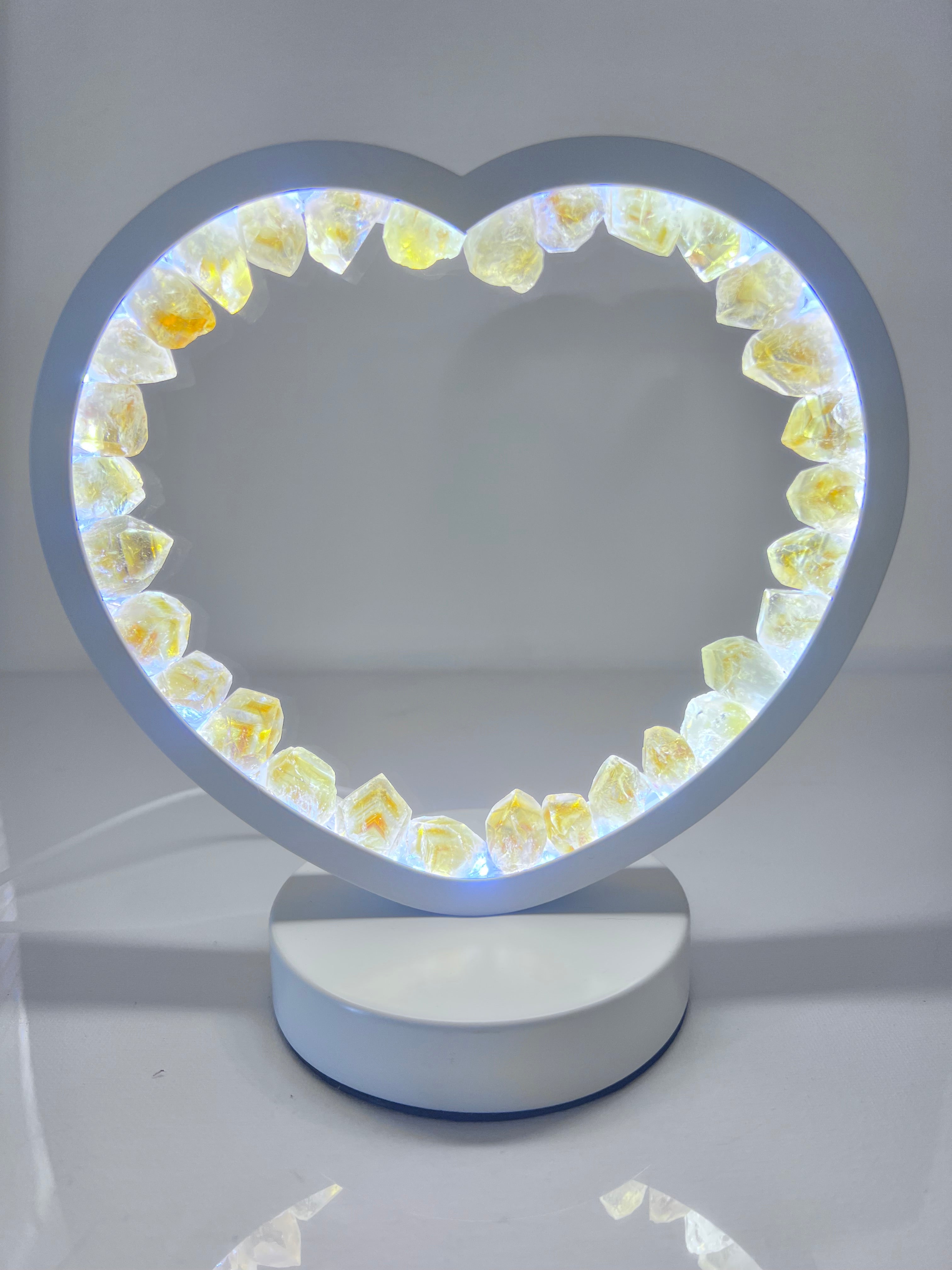 The Crystal Healing Light Heart LED Lamps for Enhanced Well-Being