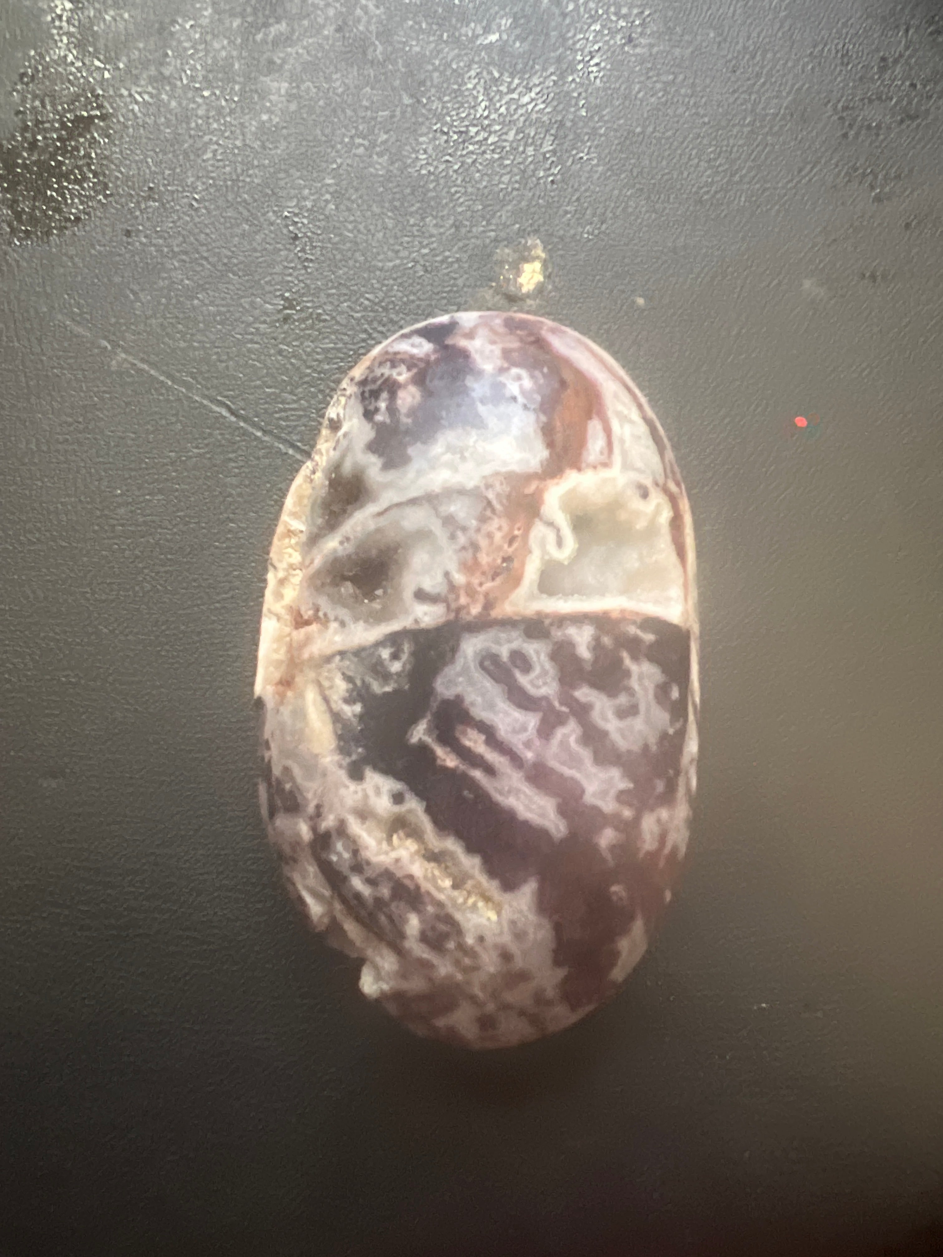 Amethyst Palm Stone for Healing and Meditation