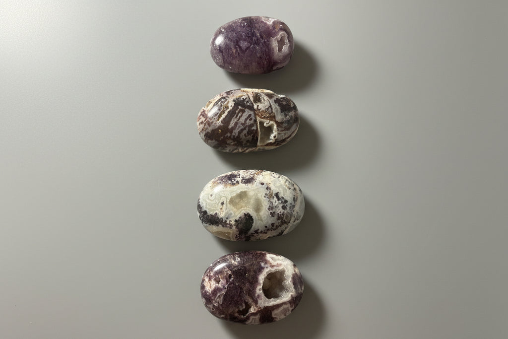 Amethyst Palm Stone for Healing and Meditation