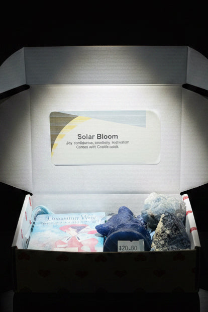 Solar Crystal Healing Box Set for Healing and Meditation