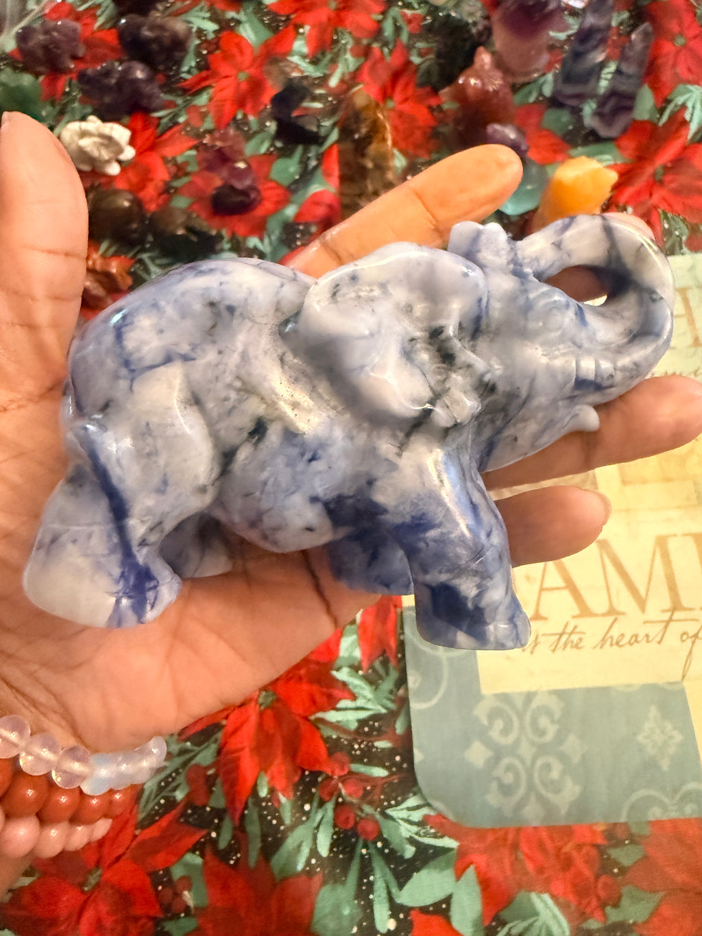 UV Sodalite Crystal for Spiritual Healing and Stress Relief
