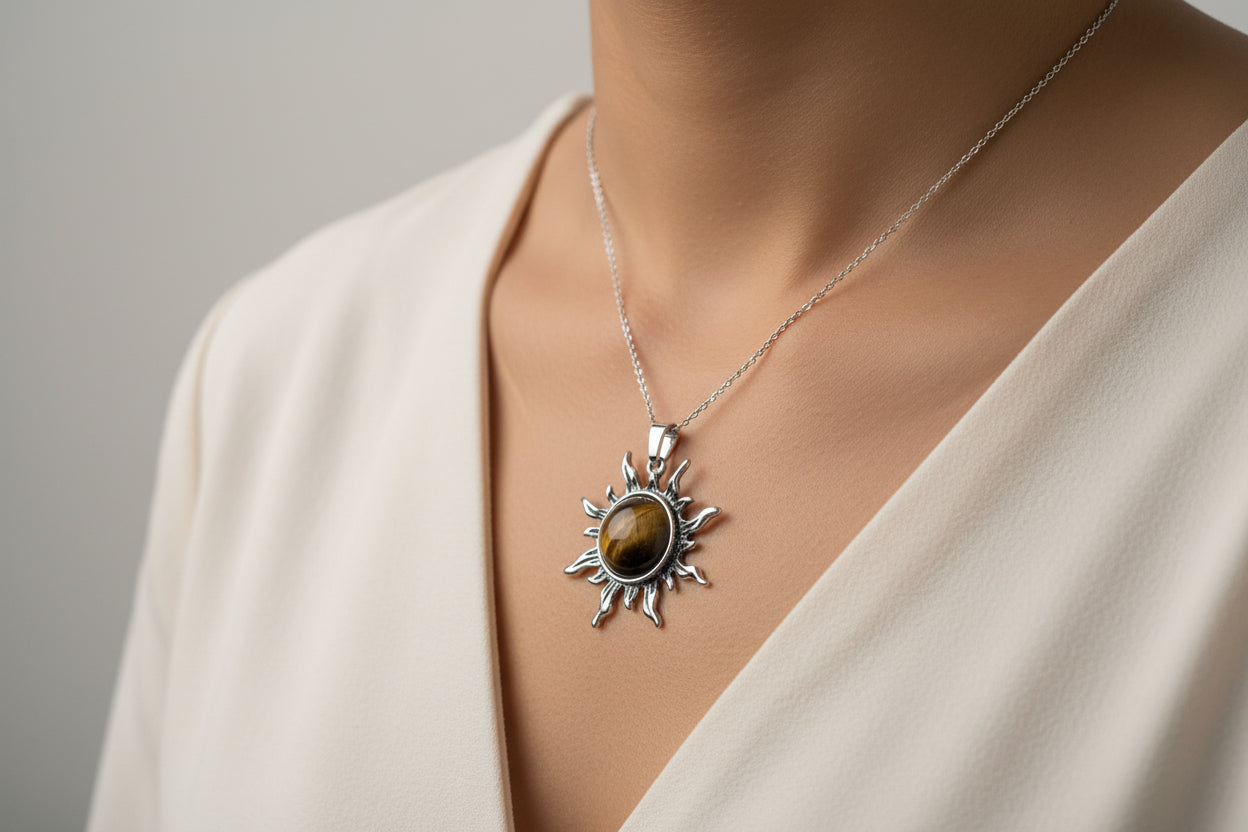 Crystal Sun Necklaces for Radiant Style and Energy