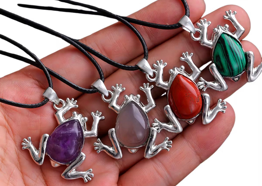 Frog Crystal Pendant - Elegant Jewelry for Nature Lovers