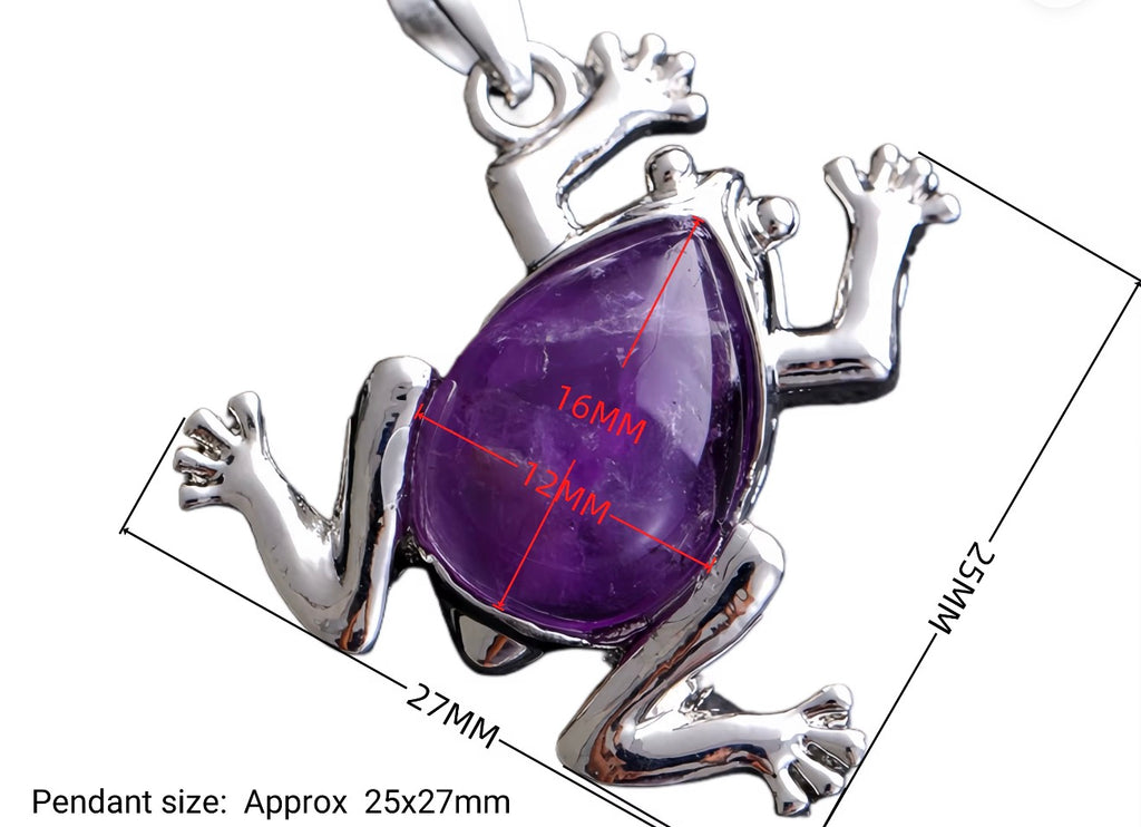 Frog Crystal Pendant - Elegant Jewelry for Nature Lovers
