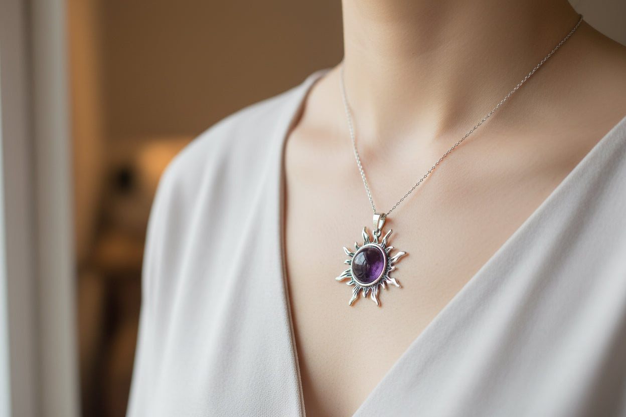 Crystal Sun Necklaces for Radiant Style and Energy