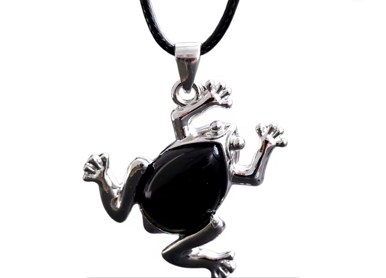 Frog Crystal Pendant - Elegant Jewelry for Nature Lovers