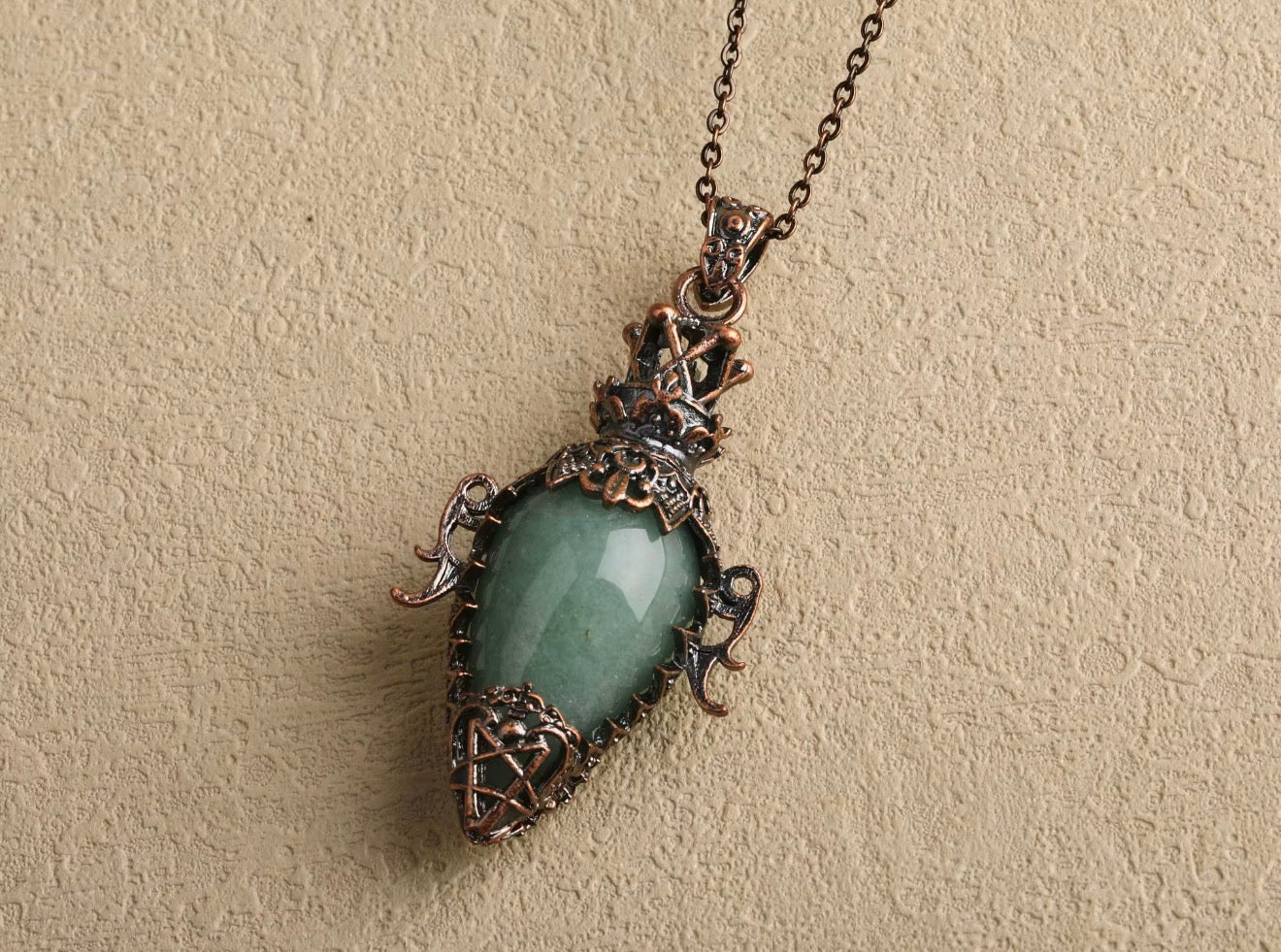 Crystal Hollow Bottle Pendant - Elegant Vintage Necklace Design