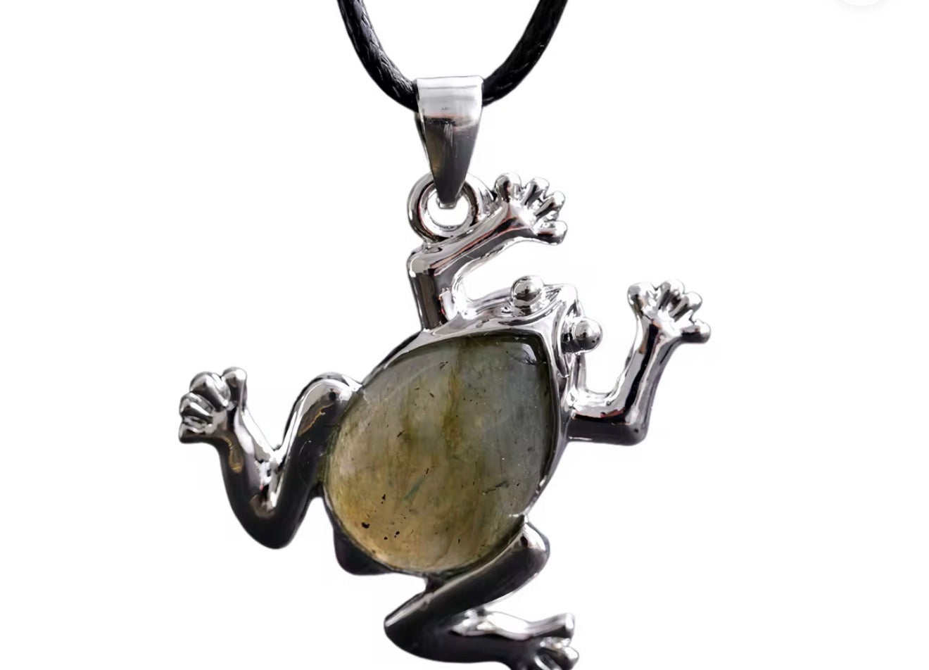 Frog Crystal Pendant - Elegant Jewelry for Nature Lovers