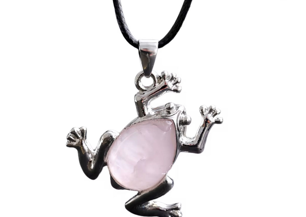 Frog Crystal Pendant - Elegant Jewelry for Nature Lovers