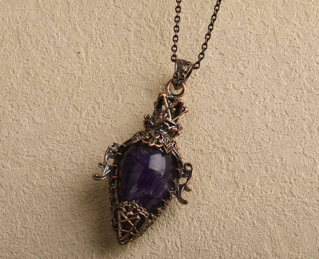 Crystal Hollow Bottle Pendant - Elegant Vintage Necklace Design