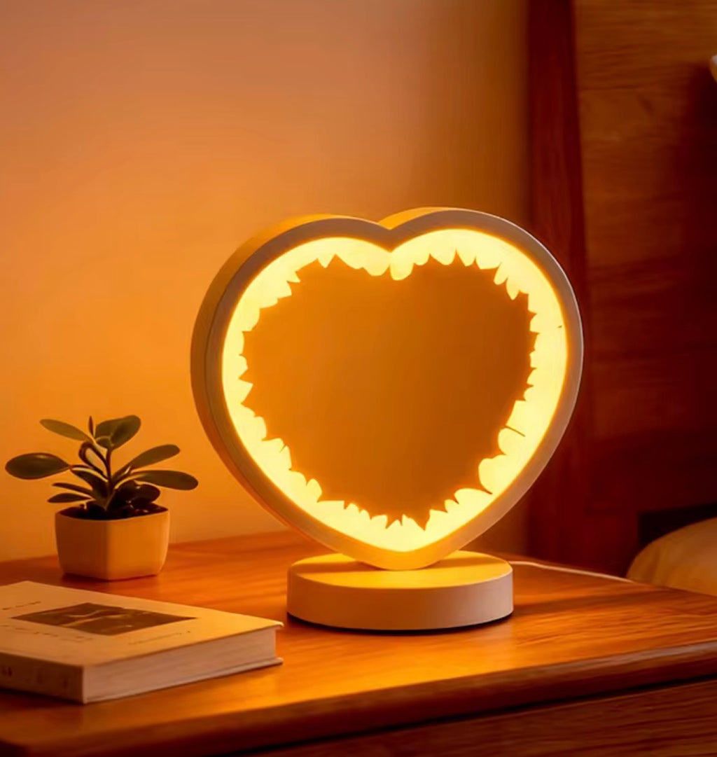 The Crystal Healing Light Heart LED Lamps for Enhanced Well-Being