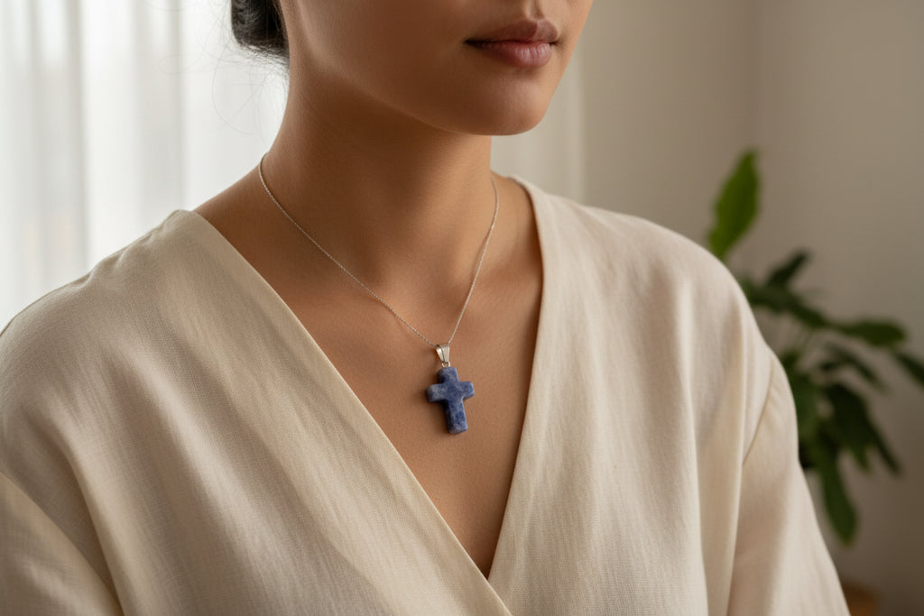 Crystal Cross Pendant - Elegant Crystal Jewelry for Faith and Style