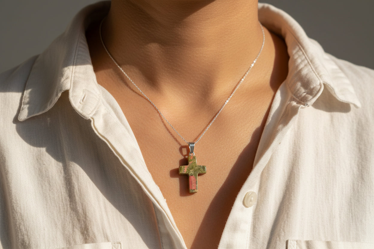 Crystal Cross Pendant - Elegant Crystal Jewelry for Faith and Style
