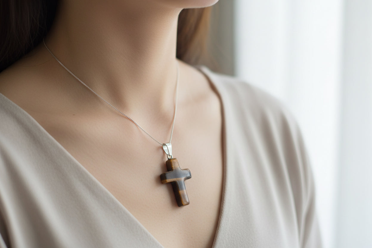 Crystal Cross Pendant - Elegant Crystal Jewelry for Faith and Style