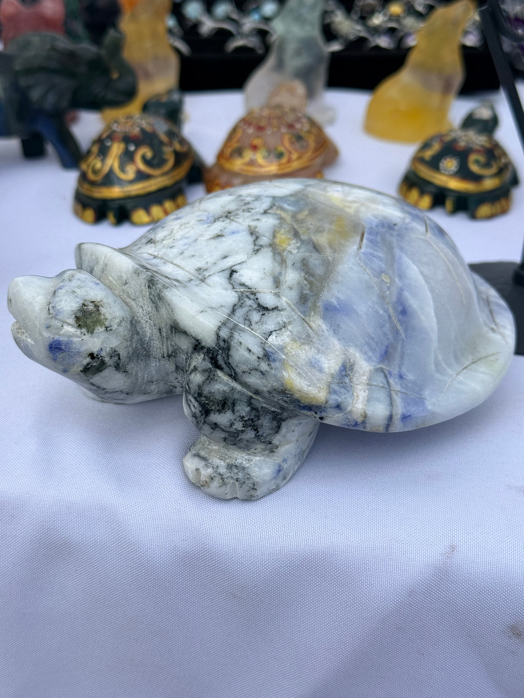 Blue Yooperlite Stone - Glowing Gemstone for Unique Decor