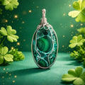 Malachite Handmade Pendant - Unique Artisan Jewelry Piece