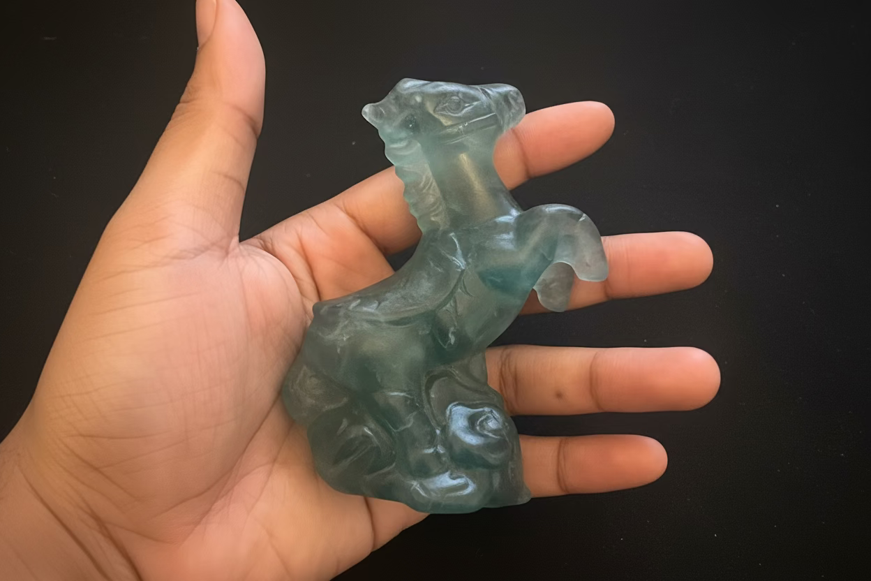 Green Fluorite Healing Gemstone - Energy Cleansing and Stress Relief Crystal